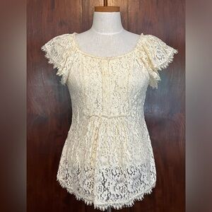 BCBG Maxazria lace top